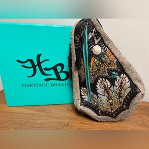 Heritage Brand Fyra Bag leather western luxury cactus feather